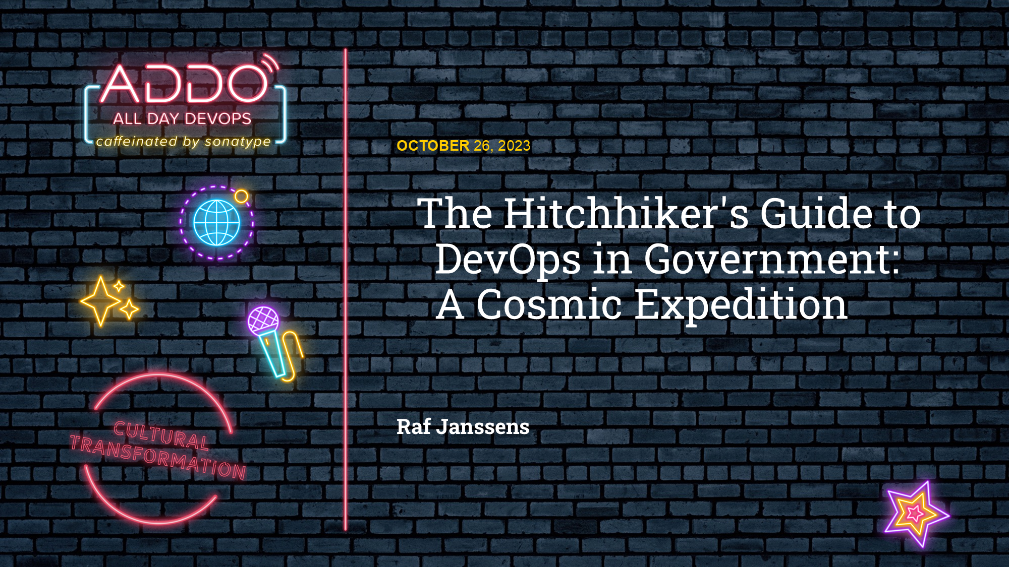 All Day DevOps 2023 presentation: DevOps in public sector