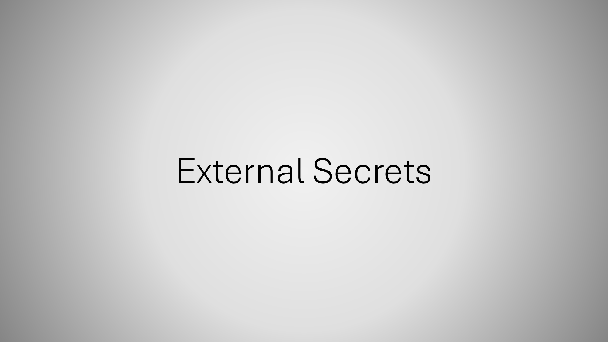 External Secrets
